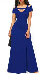 Дешевое модное сексуальное черное женское облегающее вечернее платье большого размера 5Xl с V-образным вырезом - Product Image 6