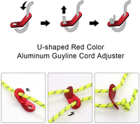 Cordon de fixation pour tente de camping en plein air, ligne de pêche tressée en nylon, réfléchissante, légère, coupe-vent, haute résistance, résistante à l'usure