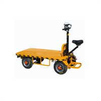 Bonne qualité Prix d'usine plate-forme électrique camion plateau voiture remorque plat voiture mini chariot plateau