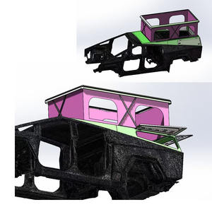 NOUVEAU TP06B Overland Truck Bed Cap Topper Rooftop Tent Cybertruck Camper Shell for tesla Cybercamper - Product Image 6