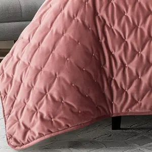 Conjunto de cama de luxo de veludo colcha de veludo colcha bordada na cama