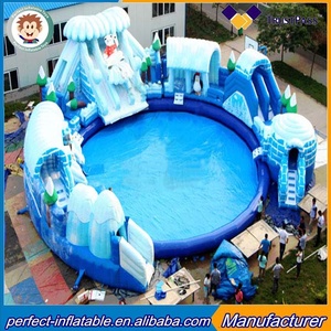 2020 de alta calidad inflable tobogán de agua <span class=keywords><strong>con</strong></span> piscina <span class=keywords><strong>con</strong></span> el mejor precio - Product Image 3