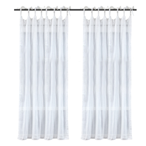 Fourniture directe d'usine Polyester personnalisé blanc maison et hôtel attache-dos Style flammé Transparent Tulle <span class=keywords><strong>voilage</strong></span> rideaux - Product Image 3