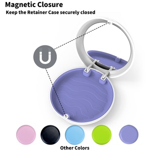 Étui pour aligneurs et gouttières avec miroir, logo personnalisé, personnalisable avec n'importe quelle image, logo et texte, pour cadeau ou logo d'entreprise - Product Image 3