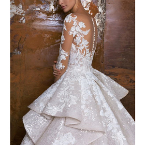 <span class=keywords><strong>Robe</strong></span> <span class=keywords><strong>de</strong></span> <span class=keywords><strong>mariée</strong></span> sirène en dentelle avec traîne détachable, tenue <span class=keywords><strong>de</strong></span> mariage <span class=keywords><strong>de</strong></span> style occidental - Product Image 5