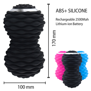 Terapia física de silicona suave de vibración masaje bola eléctrica lavable de la vibración de maní Bola de masaje pelota de <span class=keywords><strong>mas</strong></span> - Product Image 2