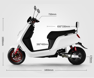 Scooter de Dos Ruedas a Precio de Fábrica Barato, Motocicleta Eléctrica <span class=keywords><strong>Niu</strong></span> Rápida y de Largo Alcance 1000W/1500W con Batería de Litio - Product Image 4