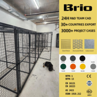 Brio 36"*48"*75" Casier de rangement modulaire en treillis métallique pour outils et équipements, avec cloisons de sécurité pour appartement