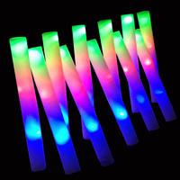 Bâton lumineux en mousse LED avec logo personnalisé, marche/arrêt ou télécommande