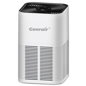 Purificateur d'<span class=keywords><strong>air</strong></span> portable HEPA et ioniseur pour la maison, alimentation 12V DC, faible bruit 22dB, avec écran tactile et lumières LED bleues pour chambre d'enfant - Product Image 1