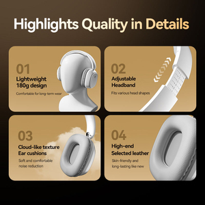 Auriculares Inalámbricos T11 Over-Ear con Cancelación de Ruido ANC 5.4, Auriculares para Juegos con Sonido Estéreo de Alta Fidelidad y Batería de Larga Duración - Product Image 5