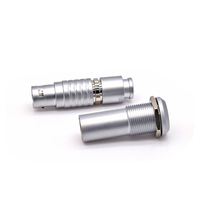 Connecteur de conversion de port réseau mâle droit à double entrée, à verrouillage automatique par poussée-tirage, avec écrou hexagonal fixe