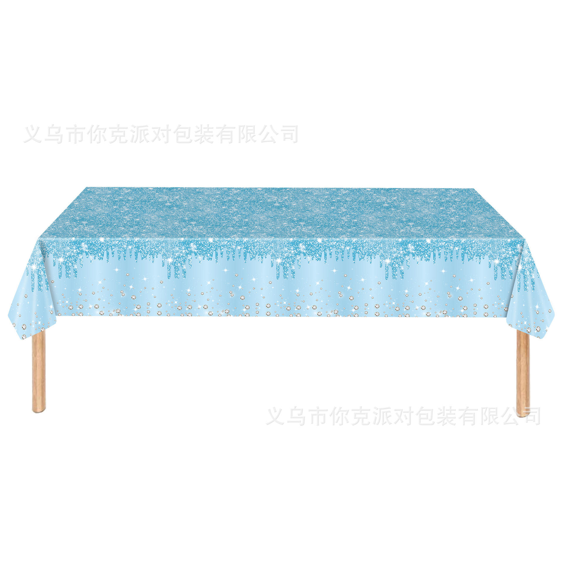 Light blue tablecloth 137 * 274cm