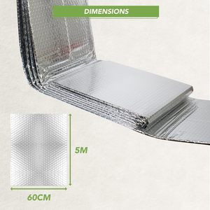 Rouleau d'isolation réfléchissant haute efficacité pour radiateur, barrière thermique réfléchissante pour économie d'énergie domestique - Product Image 4