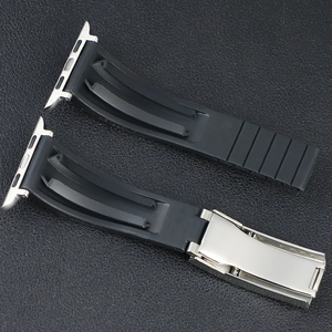 สายนาฬิกาแบบสปอร์ตสำหรับ <span class=keywords><strong>Apple</strong></span> <span class=keywords><strong>Watch</strong></span> สายรัดแบบ R-olex อะไหล่นาฬิกาซิลิโคน สายนาฬิกายาง ขนาด 40/44 มม. - Product Image 4