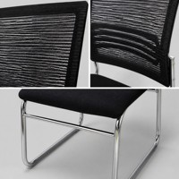 Chaise de bureau ergonomique avec dossier en tissu pour la réception des visiteurs et les salles de conférence, pour l'approvisionnement transfrontalier