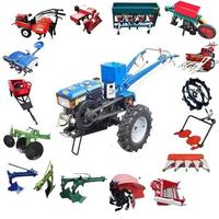 Motoculteur refroidi par eau 25hp 28hp 30hp, Tracteur à 2 roues, Mini motoculteur, Charrue à double disque, Mini cultivateur avec charrue à disques