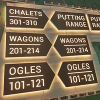 Plaque d'adresse LED personnalisée multi-tailles 40x20cm pour maison/entreprise - Plaque de numéro 3D en acrylique lumineuse à fixer au mur, blanc chaud 12V