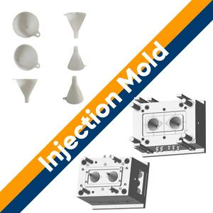 PP PE plástico funil injeção molde OEM ODM alta precisão ferramental para componentes domésticos e industriais - Product Image 1