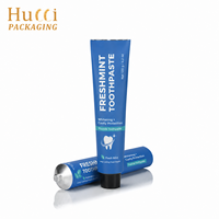 Tube en aluminium pliable écologique vide de diamètre personnalisé 5 ml-160 ml pour emballage de dentifrice avec presse-tube