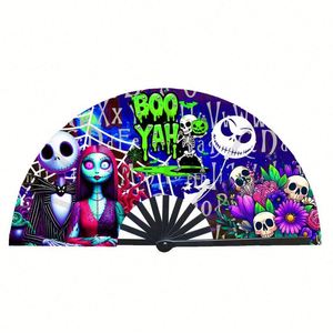 Abanico Portátil de Bambú Tallado y Pintado para Festivales, con Diseño Musical y de Amor, de Papel, 33cm, para Decoración del Hogar, Regalo Promocional Empresarial - Product Image 3