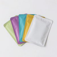 Sac d'emballage en plastique de finition mate de haute qualité joint à trois côtés pochette étanche en feuille d'aluminium zip-lock réutilisable pour lait de carte