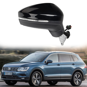 Espejos laterales aptos para 2017 <span class=keywords><strong>2018</strong></span> <span class=keywords><strong>Volkswagen</strong></span> VW <span class=keywords><strong>Tiguan</strong></span> L espejos de coche accesorios de espejo retrovisor plegable eléctrico 6/9/13 cables - Product Image 1