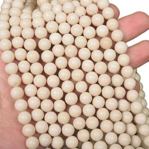 Cuentas Redondas Naturales de Ágata Verde Matcha de Alashan de 8mm/10mm, Hilo de 38cm para Suministros de Fabricación de Joyas - Product Image 1