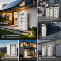 Batterie solaire modulaire pour maison, empilable, hybride CAN, 314Ah LiFePO4, stockage d'énergie, plus de 6000 cycles, durée de vie de 15 ans, sauvegarde sécurisée