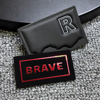 Étiquette personnalisée en cuir PU gaufré, à coudre ou thermocollante avec adhésif 3M pour jeans, sacs, vêtements et accessoires – Fournisseur OEM