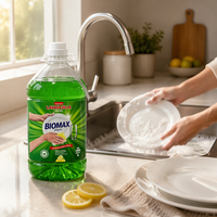 Grand format économique de liquide vaisselle doux au citron pour usage en restaurant avec un nettoyage supérieur