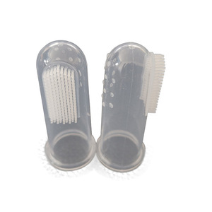 Cross-border <b>pet</b> supplies, finger cleaning toothbrush, <b>pet</b> tartar removal and stain removal silicone finger sleeves, cleaning - Product Image 4