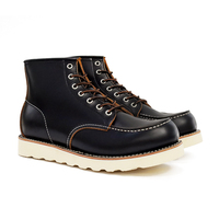 Bottes de travail en cuir industriel pour hommes avec construction Goodyear Welt et semelle en caoutchouc, source d'usine, qualité stable, support OEM