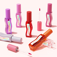Conteneur vide personnalisé pour gloss à lèvres, 3 ml, en plastique, tube de gloss à lèvres fantaisie, étiquette privée avec emballage en boîte