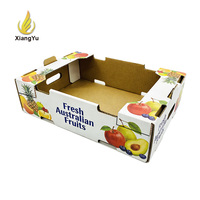 Boîte d'expédition ventilée sur mesure pour fruits frais, en matériau ondulé, pour la conservation des aliments frais dans la logistique à chaîne du froid, matériau de qualité alimentaire sûr