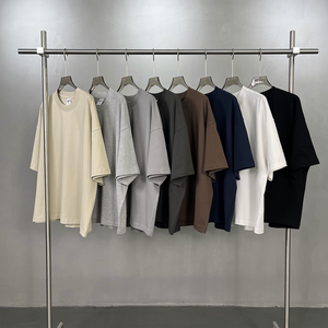 T-shirt à manches courtes de haute qualité 275G, imprimé en sérigraphie, pour hommes et femmes, t-shirt vierge pour commandes personnalisées, t-shirt boxy. - Product Image 2