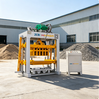QTJ4-40 Machine à fabriquer des briques, ligne de moulage par vibration entièrement automatique pour la production de briques de construction en béton haute résistance