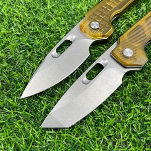 Navaja plegable con mango de Pterosaurio PEI y hoja D2, adecuada para supervivencia al aire libre, camping y transporte en el bolsillo. - Product Image 5