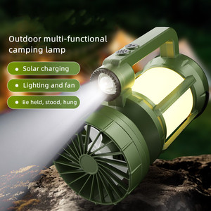Ventilador Solar para Exteriores y Lámpara de Camping, Linterna de Emergencia, Lámpara de Camping Multifuncional - Product Image 5