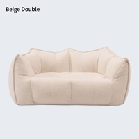 Fauteuil pouf moderne en coton compressé, ultra doux, une place, pour salon