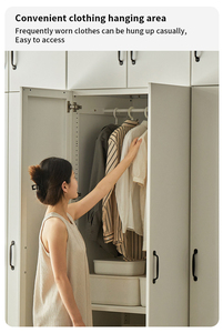 Armario <span class=keywords><strong>de</strong></span> Acero <span class=keywords><strong>de</strong></span> Estilo Industrial con Recubrimiento <span class=keywords><strong>de</strong></span> Polvo Negro, Moderno Armario Metálico para Ropa, Ideal para Lofts y Espacios <span class=keywords><strong>de</strong></span> <span class=keywords><strong>Alquiler</strong></span> - Product Image 3