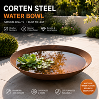 Bol à feu moderne pour jardin extérieur, bassin rustique pour plantes aquatiques et poissons, jardinière décorative résistante aux intempéries pour patio et cour