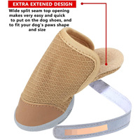 Chaussures d'été pour chien, respirantes, en maille, antidérapantes, avec semelle en caoutchouc, protection contre la chaleur, chaussures de marche en plein air