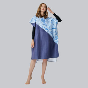 Microfibre À Capuche Plage <span class=keywords><strong>Surf</strong></span> <span class=keywords><strong>Poncho</strong></span> Microfibre Femmes Logo Imprimé Personnalisé <span class=keywords><strong>Surf</strong></span> <span class=keywords><strong>Poncho</strong></span> À Langer - Product Image 4