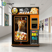 Distributeur automatique de pizzas, distributeur de pizzas entièrement automatique pour l'extérieur, machine à vendre des pizzas