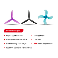 GEMFAN Moteur de drone RC sans balais 4934-3 à prix abordable, hélices et accessoires de drone (4 pièces) pour avions FPV et aéronefs