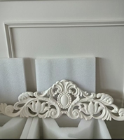 Applique sculptée en bois d'hévéa non peint de haute qualité, accessoires traditionnels en bois massif pour meubles, canapé, chaise, table, armoire
