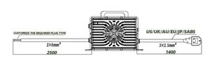 Cargador de Batería de Iones de Litio de 72V25A Apto para Motocicletas Eléctricas y Vehículos Turísticos con Paquete de Baterías NMC de 84V - Product Image 3