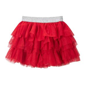 Robe de princesse en tulle superposée rouge pour filles Gabby Loop, jupe tutu pour enfants, idéale pour l'été - Product Image 1
