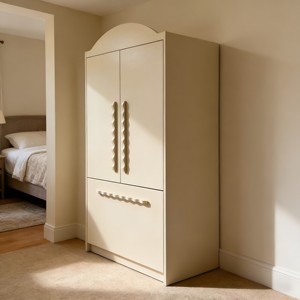 Muebles de Cocina Modulares Modernos Color <span class=keywords><strong>Crema</strong></span>, Gabinetes de Almacenamiento para Cocina, Muebles de Madera Sólida de Lujo para el Hogar - Product Image 3